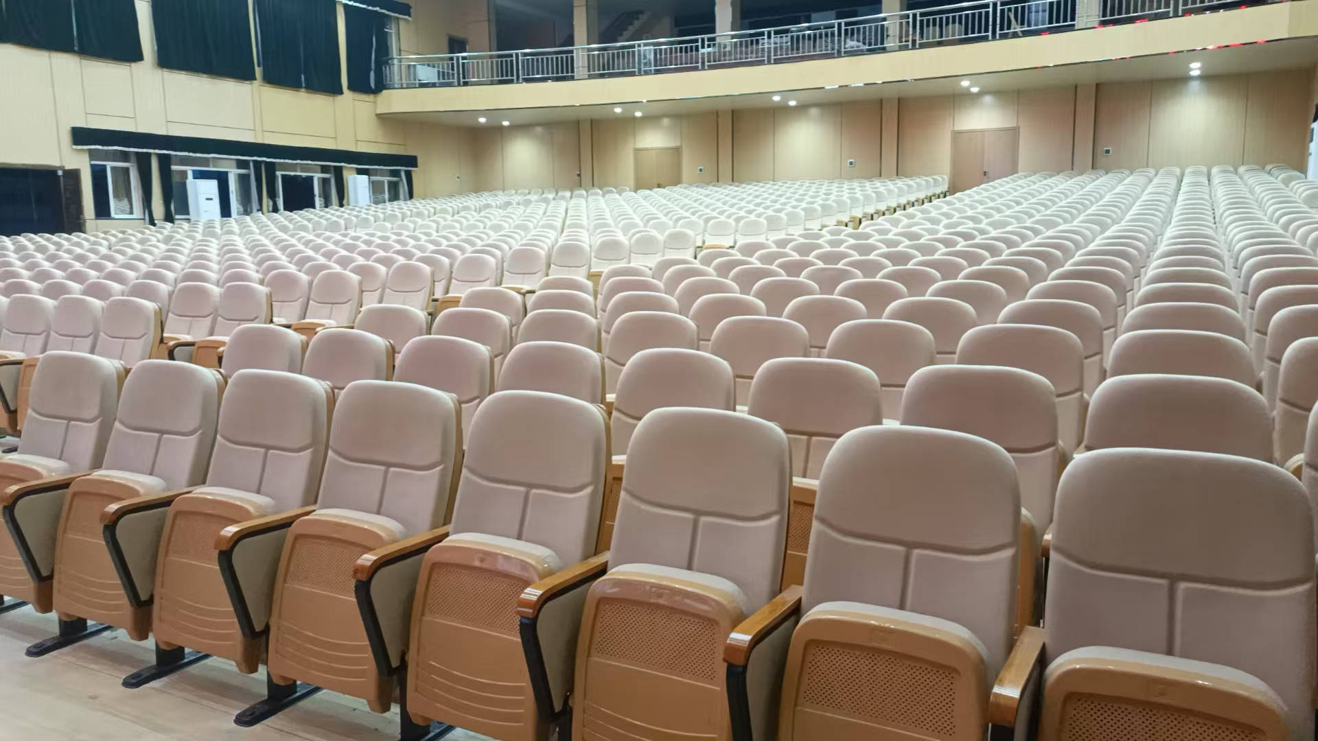 Completed high-capacity auditorium seating installation